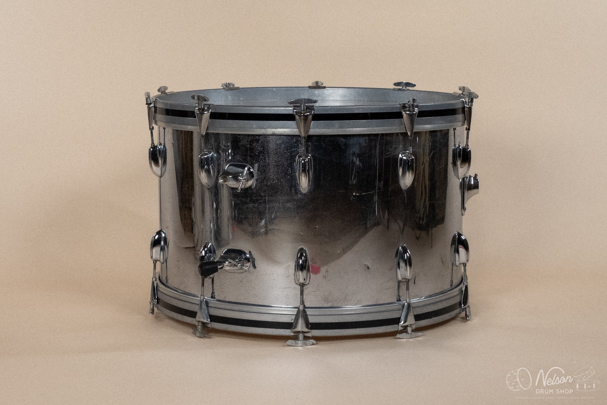 1970's Slingerland 'New Rock' in Chrome - 14x24, 8x12, 9x13, 16x16