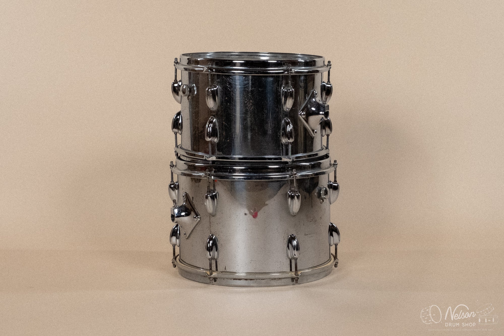 1970's Slingerland 'New Rock' in Chrome - 14x24, 8x12, 9x13, 16x16