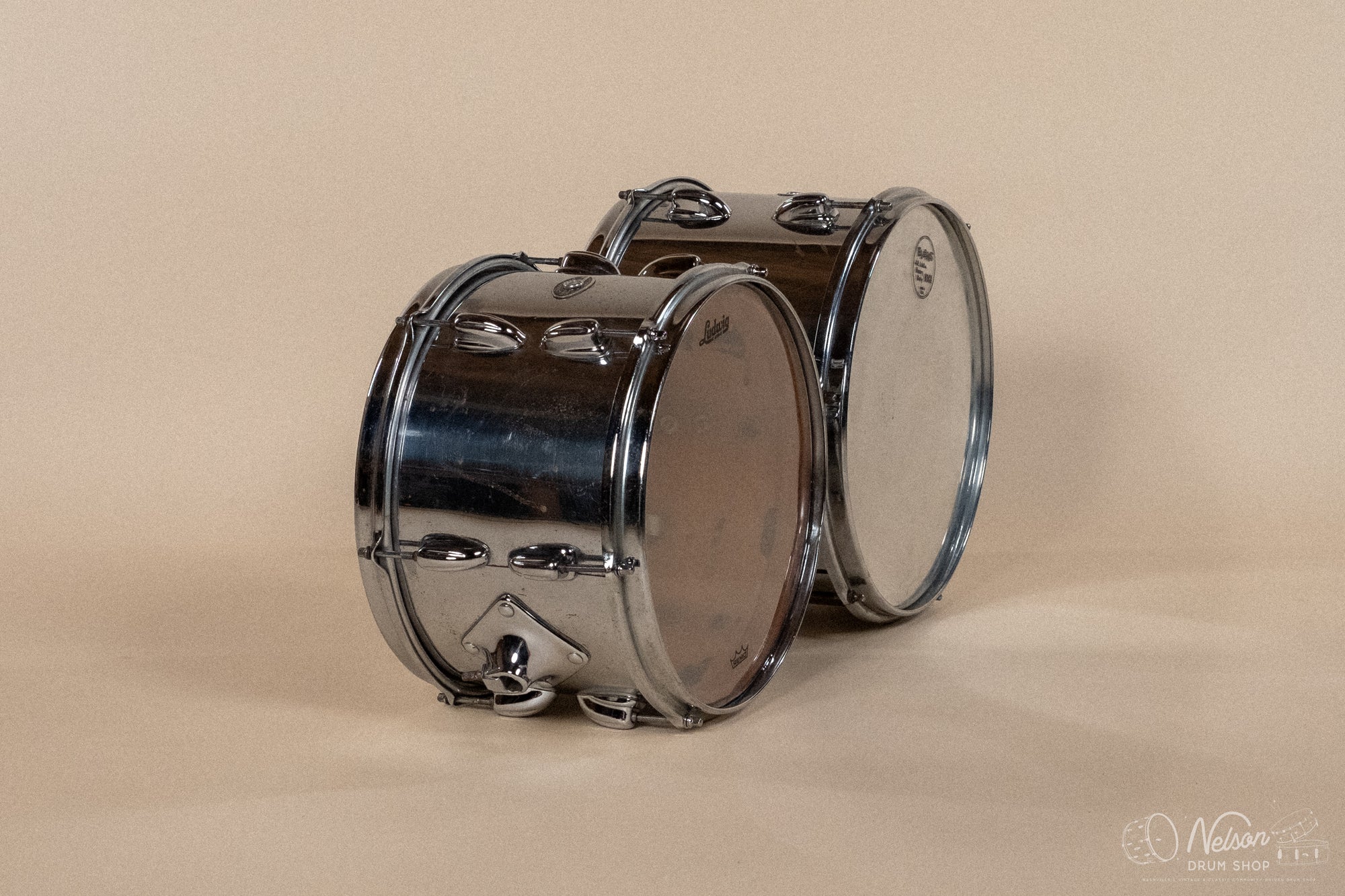 1970's Slingerland 'New Rock' in Chrome - 14x24, 8x12, 9x13, 16x16