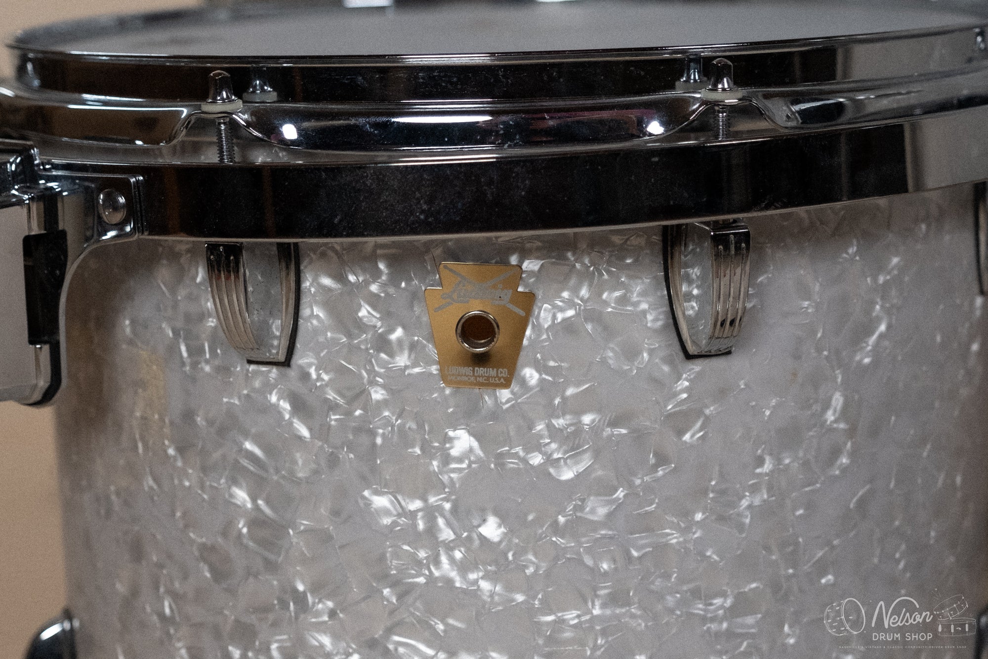 Used 2000's Ludwig 'Classic Maple' in White Marine Pearl - 16x24, 8x10, 9x12, 11x14, 16x16