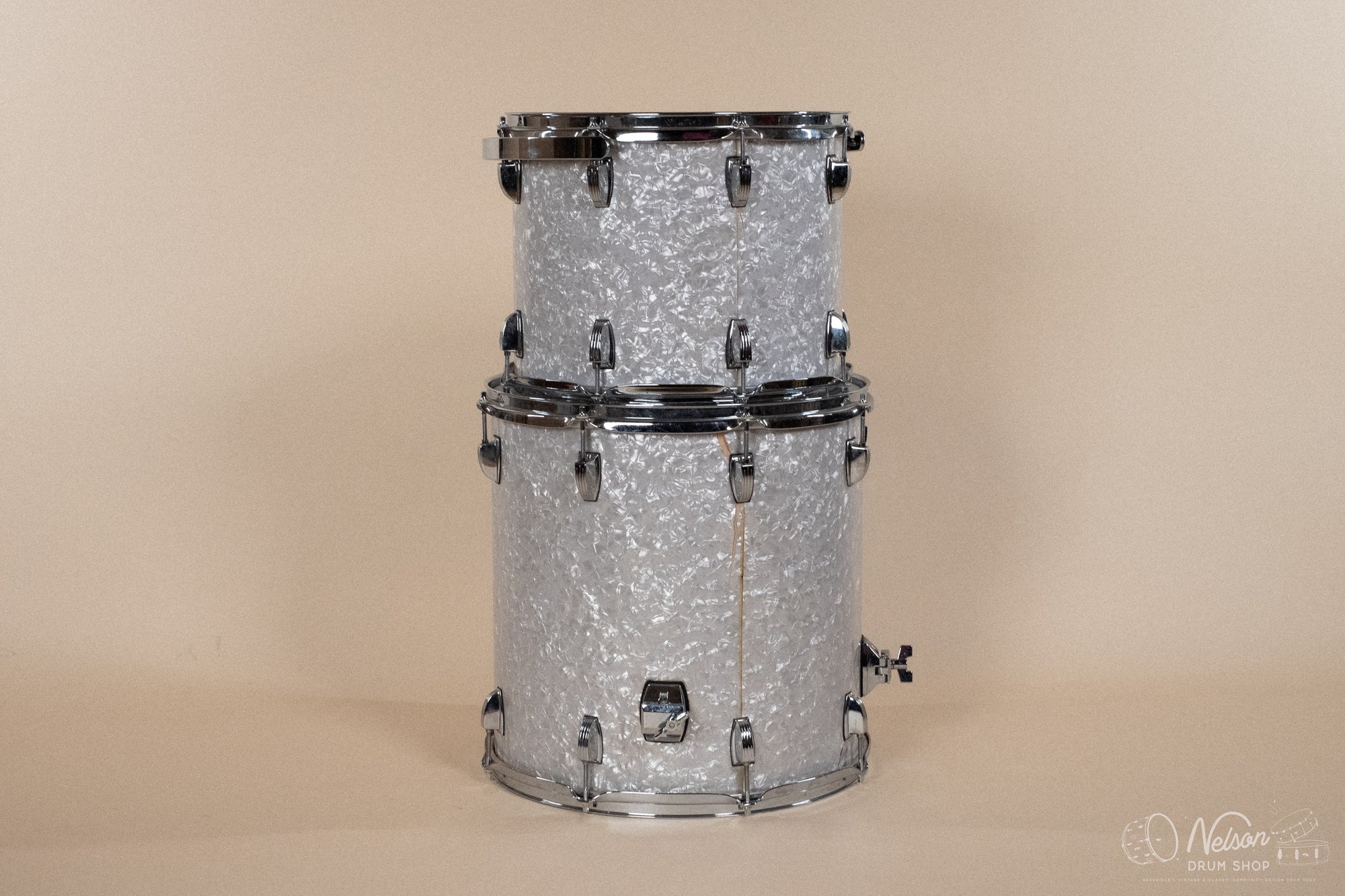 Used 2000's Ludwig 'Classic Maple' in White Marine Pearl - 16x24, 8x10, 9x12, 11x14, 16x16