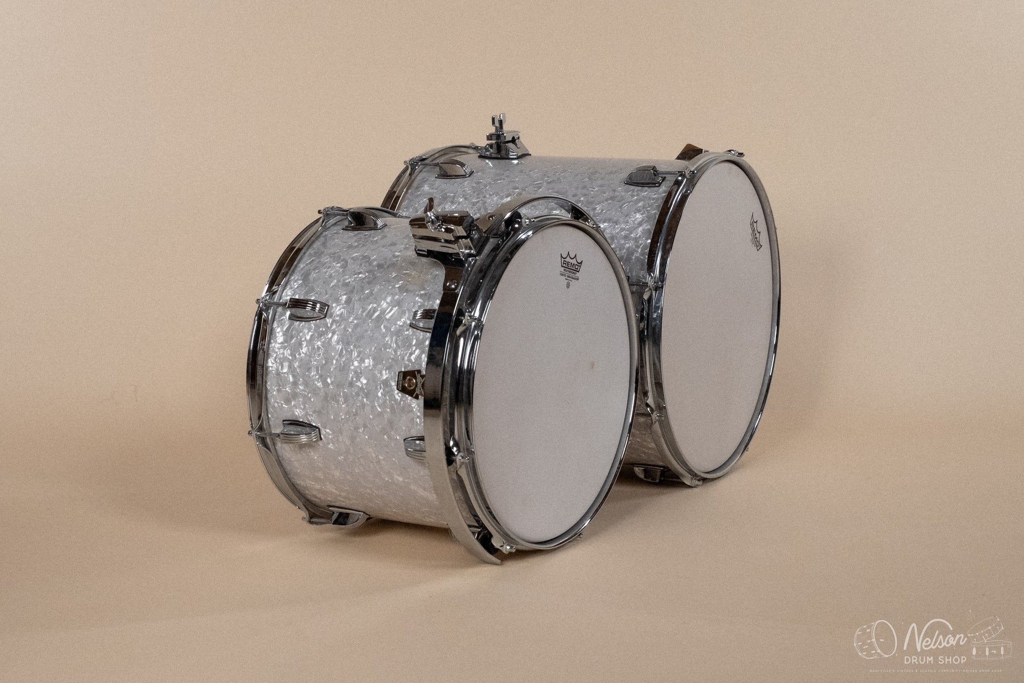 Used 2000's Ludwig 'Classic Maple' in White Marine Pearl - 16x24, 8x10, 9x12, 11x14, 16x16