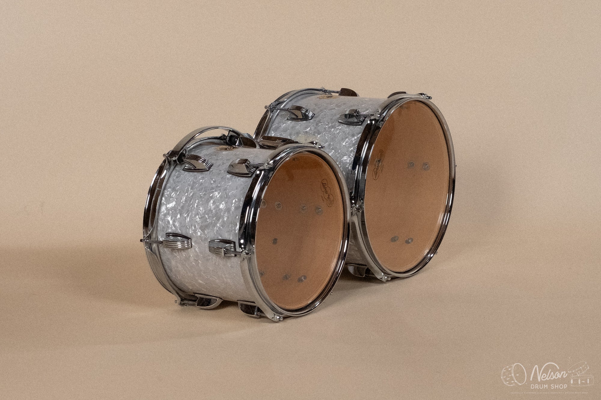 Used 2000's Ludwig 'Classic Maple' in White Marine Pearl - 16x24, 8x10, 9x12, 11x14, 16x16