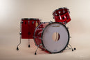 1980s Ludwig Combo Vistalite in Red - 14x22, 9x13, 16x16