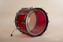 1980s Ludwig Combo Vistalite in Red - 14x22, 9x13, 16x16