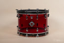 1980s Ludwig Combo Vistalite in Red - 14x22, 9x13, 16x16