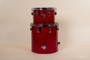 1980s Ludwig Combo Vistalite in Red - 14x22, 9x13, 16x16