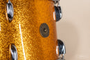 1960s Gretsch 'Name Band' rewrapped in Gold Sparkle - 14x22, 16x16, 9x13