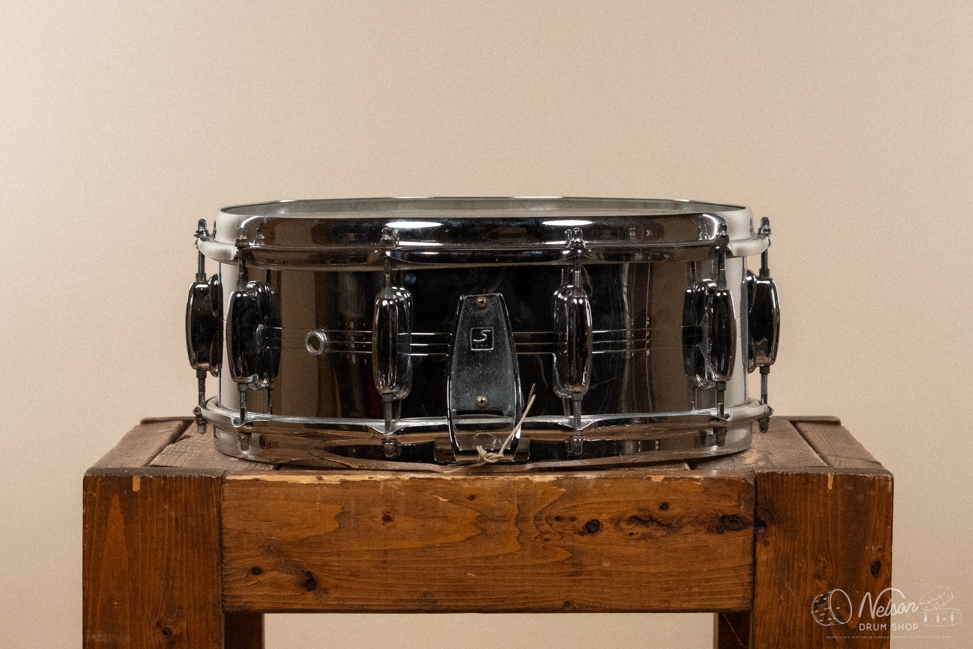 1970s/1980s Slingerland Radio King Chrome Plated Brass - 5.5x14