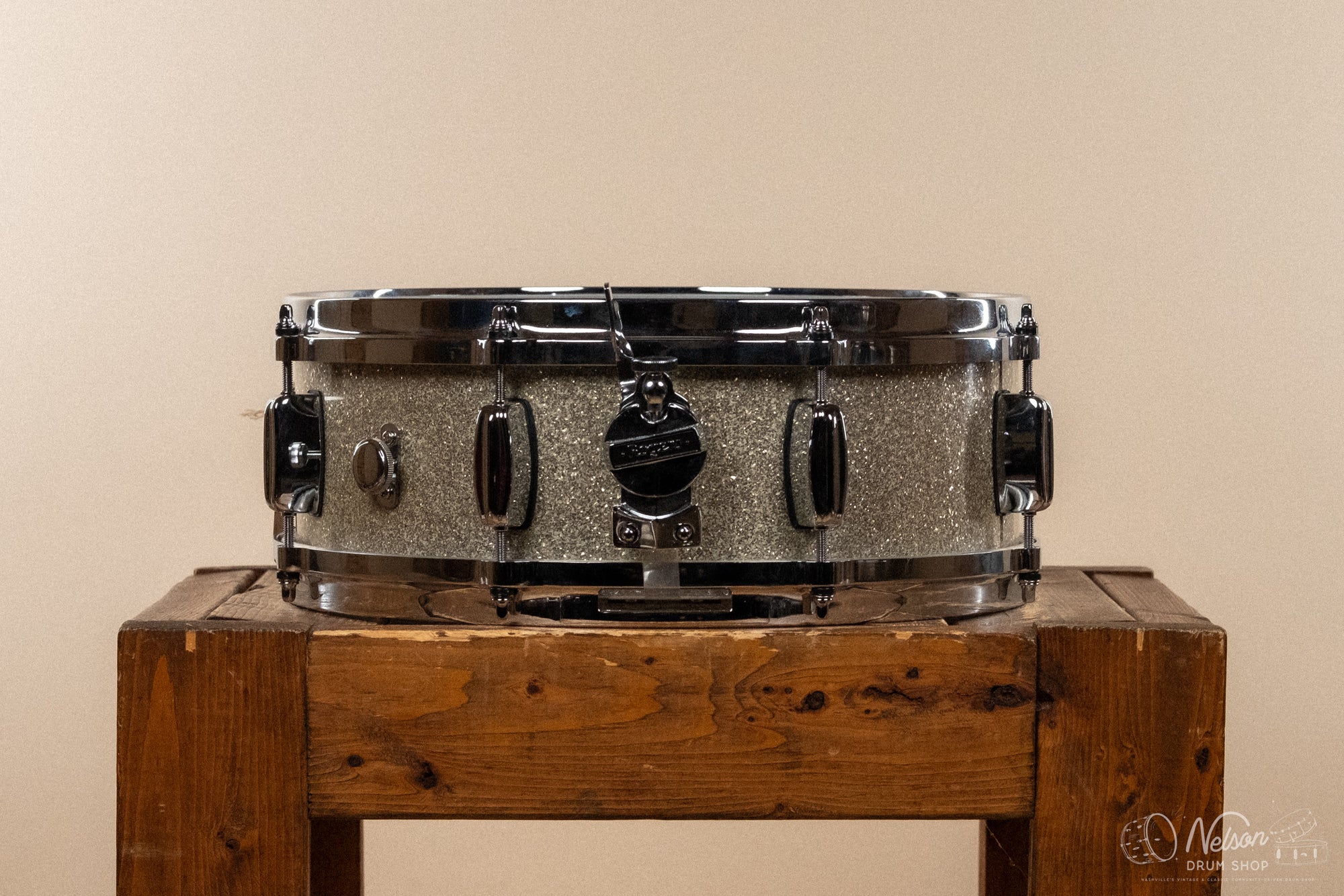 1960s Rogers B&B Powertone in Sparkling Silver Pearl - 5x14