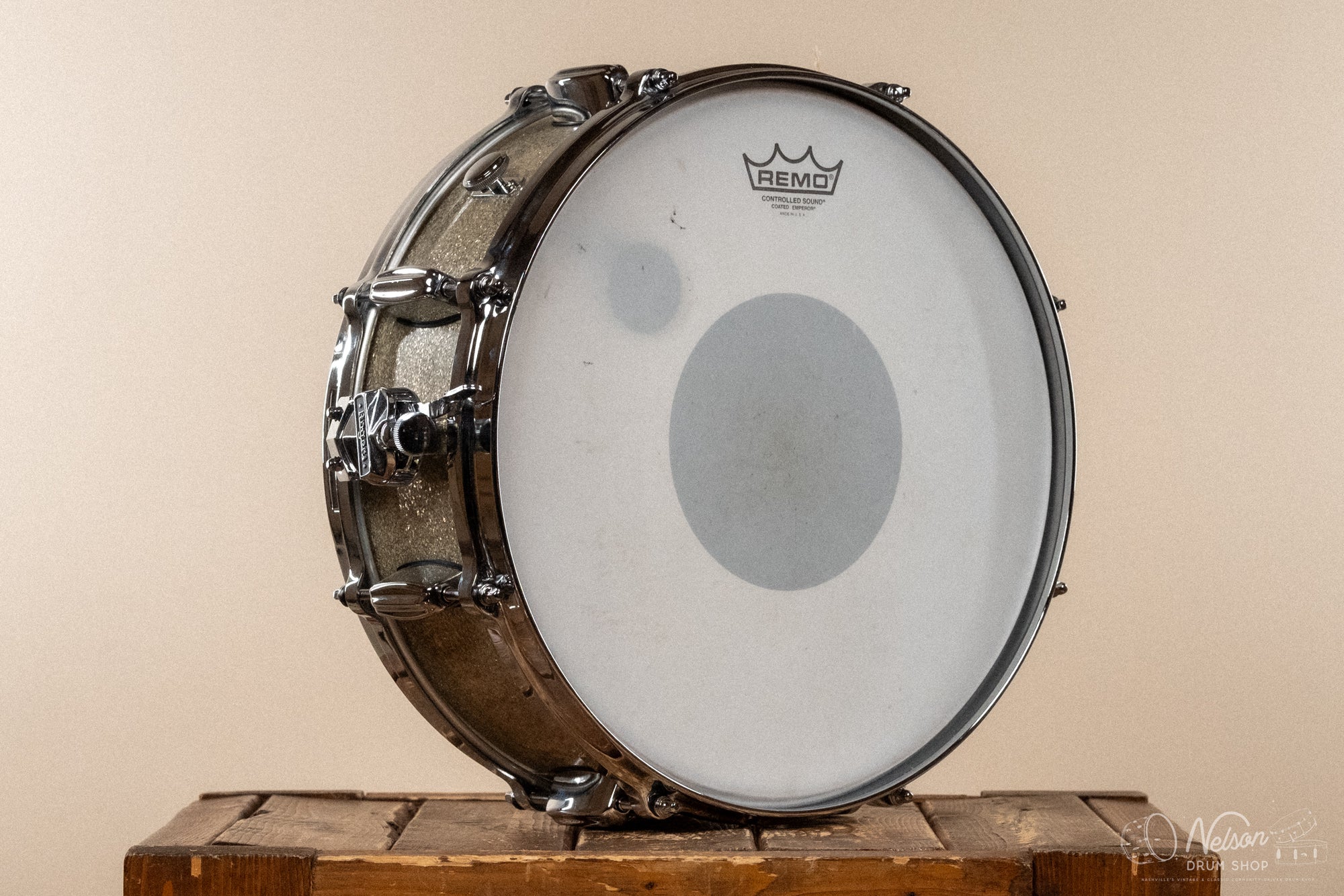 1960s Rogers B&B Powertone in Sparkling Silver Pearl - 5x14