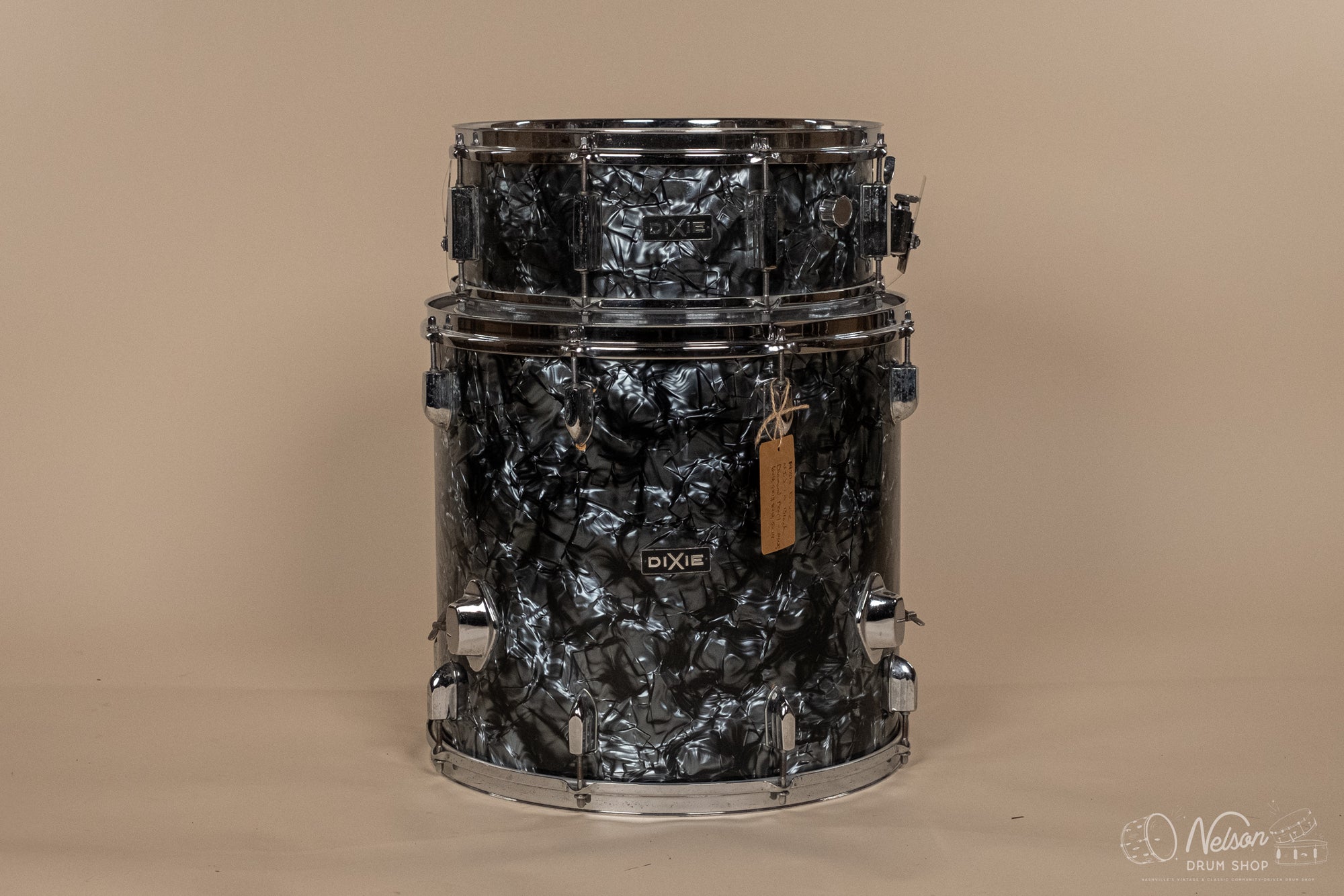 1970s Dixie MIJ in Black Diamond Pearl - 14x20, 9x13, 8x12, 16x16, 5x14