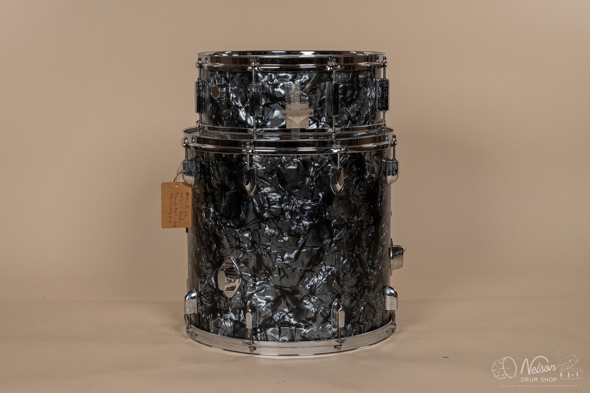 1970s Dixie MIJ in Black Diamond Pearl - 14x20, 9x13, 8x12, 16x16, 5x14