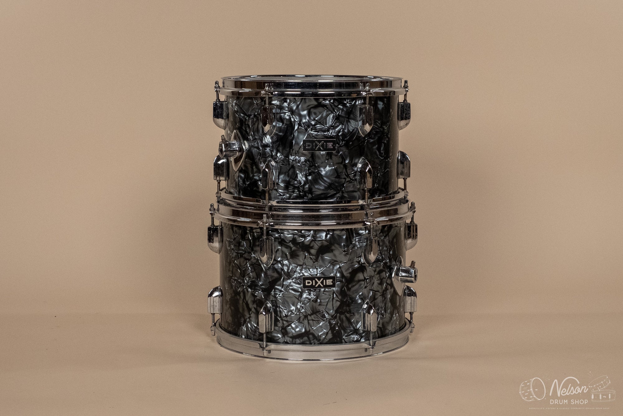 1970s Dixie MIJ in Black Diamond Pearl - 14x20, 9x13, 8x12, 16x16, 5x14