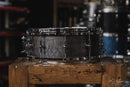 K-WAT Drum Co. Single Ply Quilted Maple in Waxed Black Dye - 5.5x14