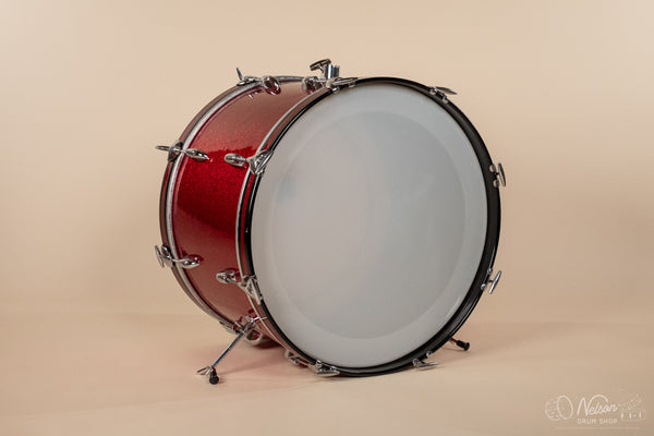 1960s Gretsch 'Name Band' Re-wrapped in Red Sparkle - 14x22, 9x13, 16x16