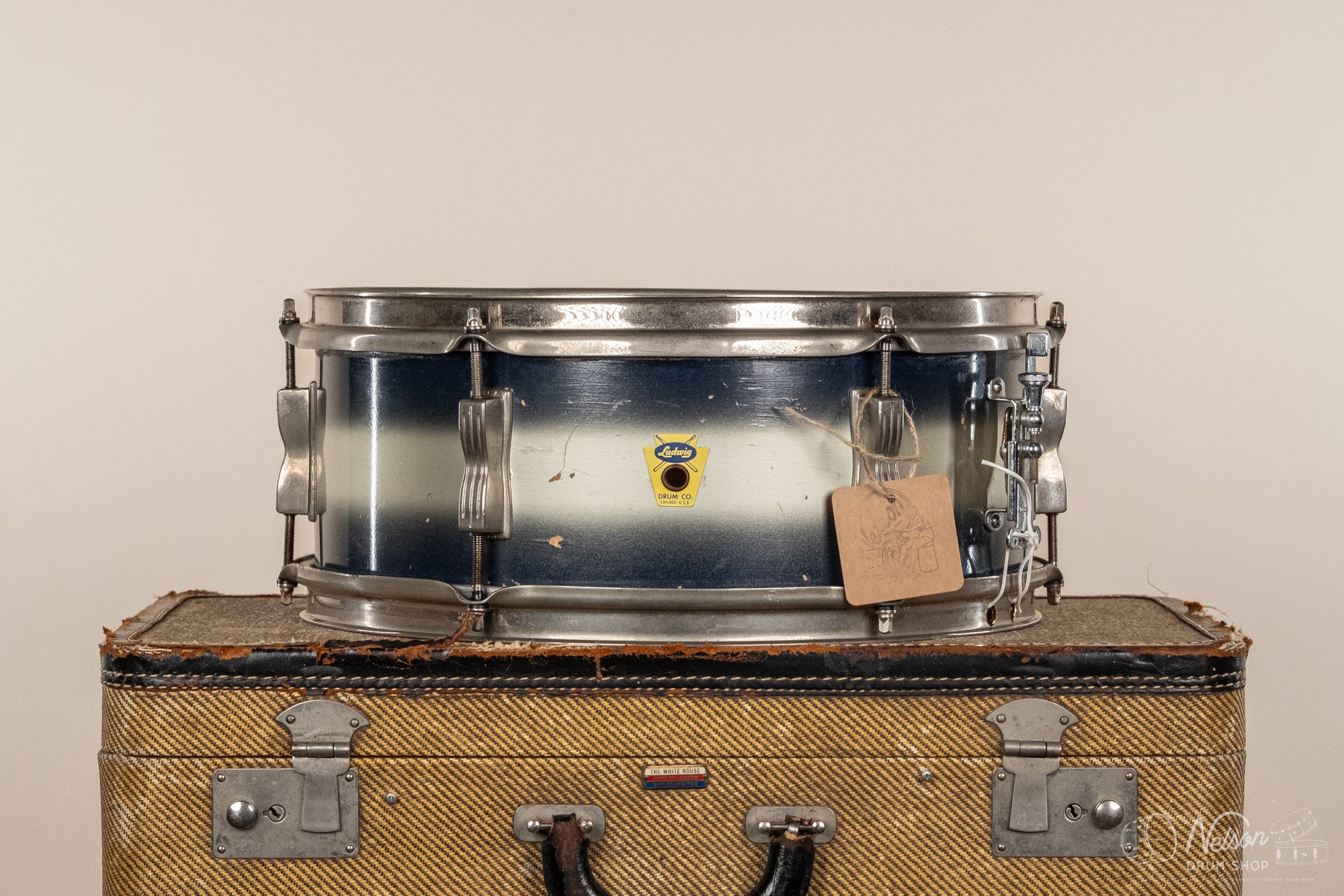 Dec 29 1958 Ludwig Pioneer LM491 in Blue & Silver Duco - 5.5x14