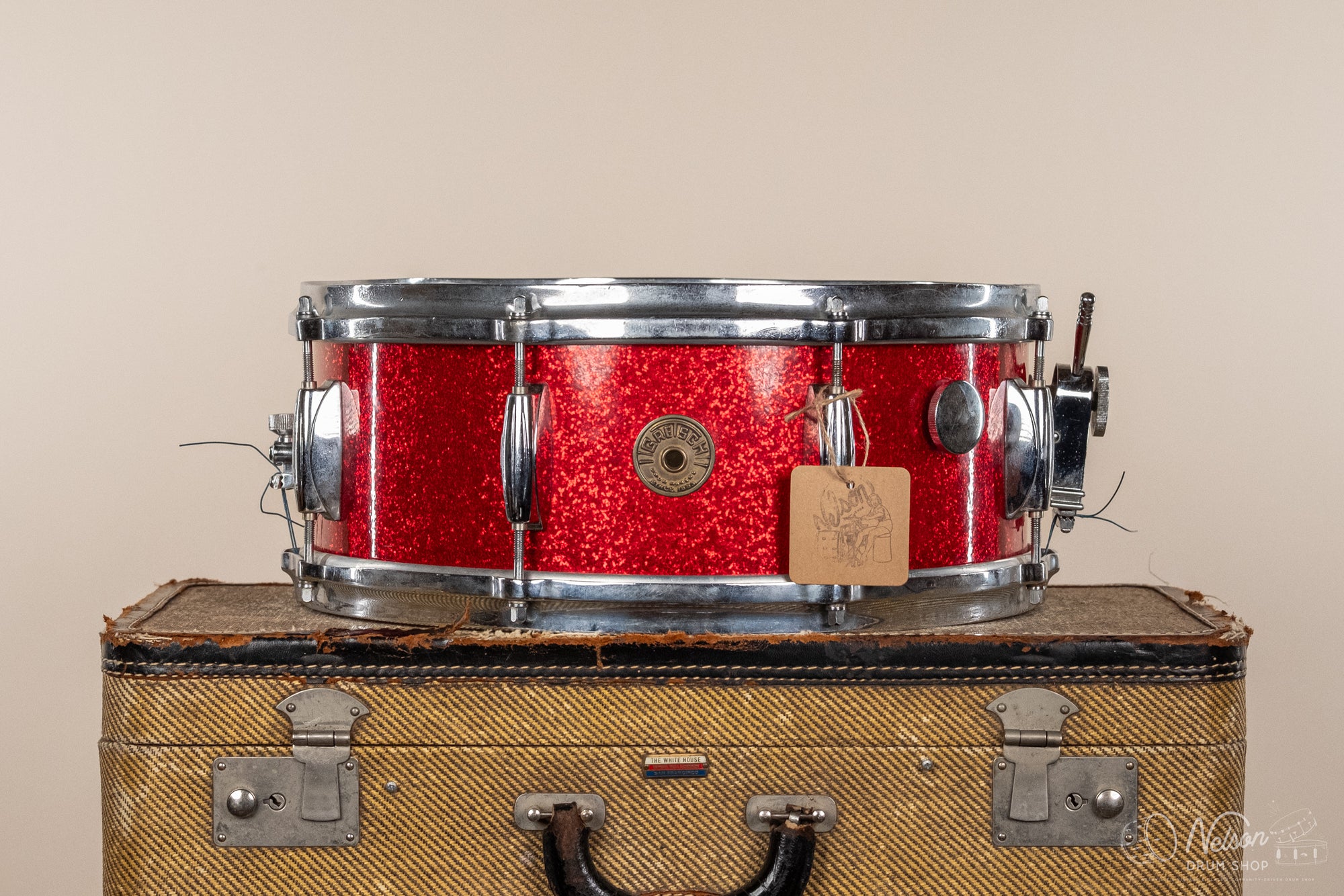 1950s Gretsch Name Band in Red Sparkle - 5.5x14