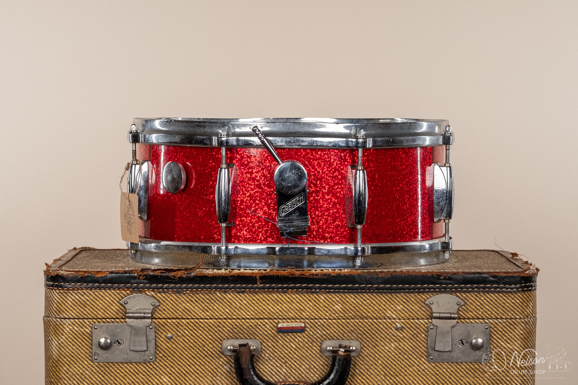 1950s Gretsch Name Band in Red Sparkle - 5.5x14