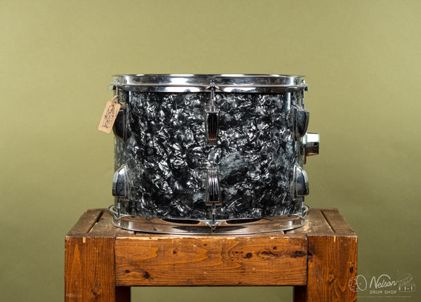 1970s Ludwig Tom in Black Diamond Pearl - 10x14