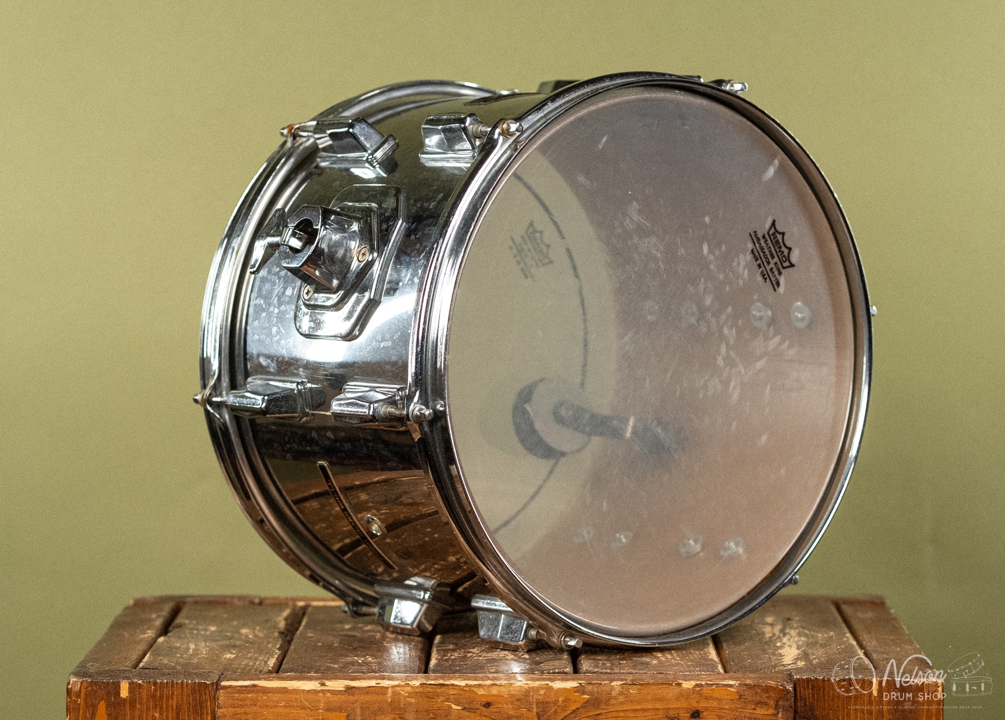 1970s Pearl Fiberglass Tom in Chrome - 9x13