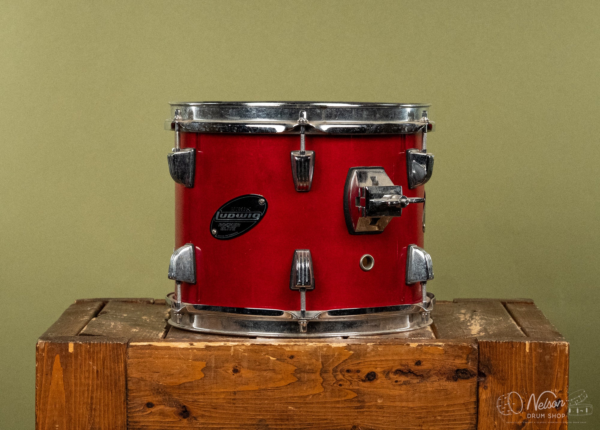 Ludwig Rocker Elite Tom in Red - 8x10