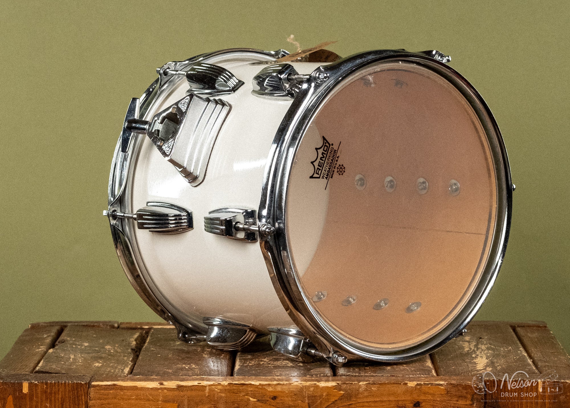 1980s Ludwig Classic Series in White Frost - 9x10