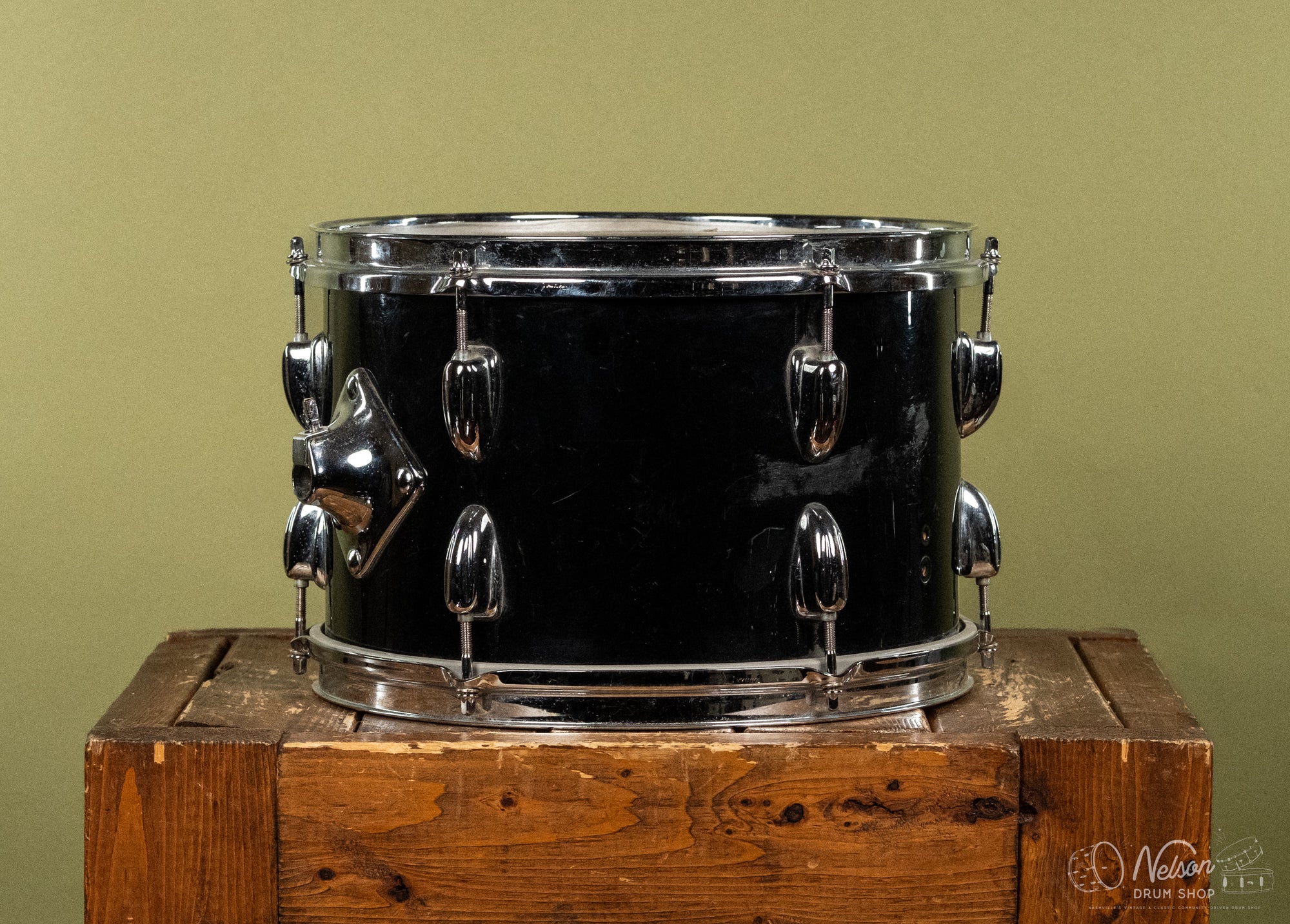 1970s Slingerland Tom in Black - 8x12