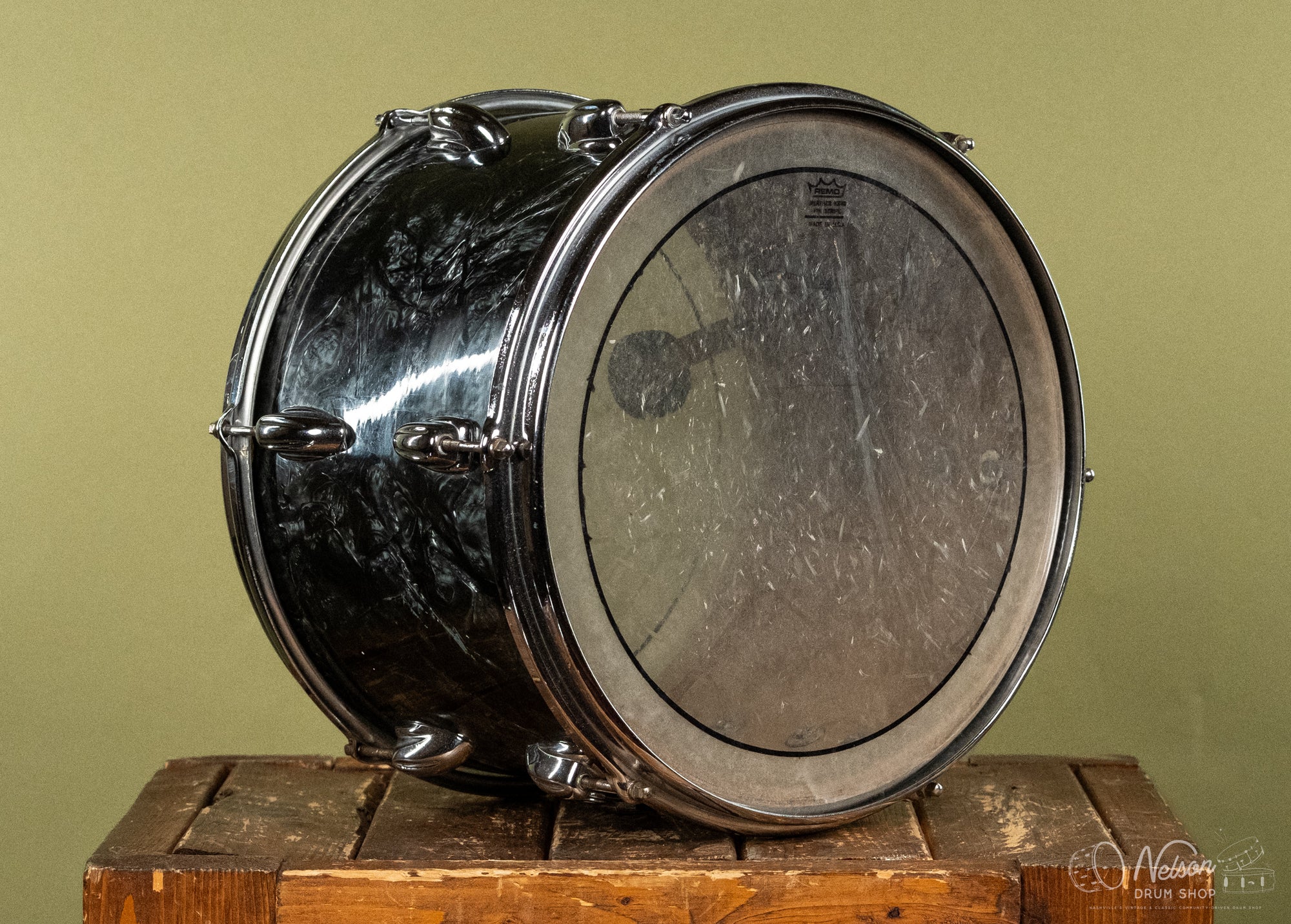 1960s Slingerland Rack Tom in Black Diamond Pearl - 9x13