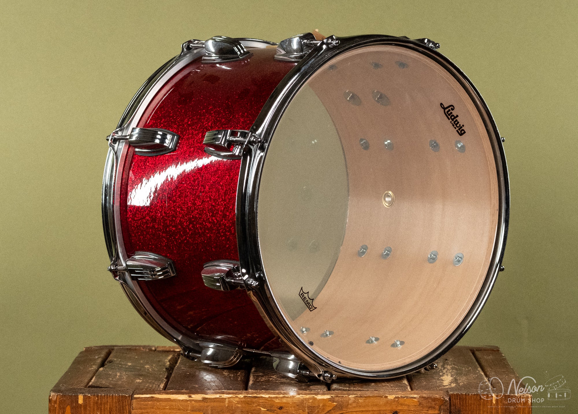 Used Ludwig Classic Maple in Red Sparkle - 10x14