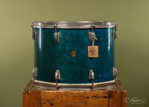 1950s WFL Tom in Aqua Blue Sparkle - 12x17