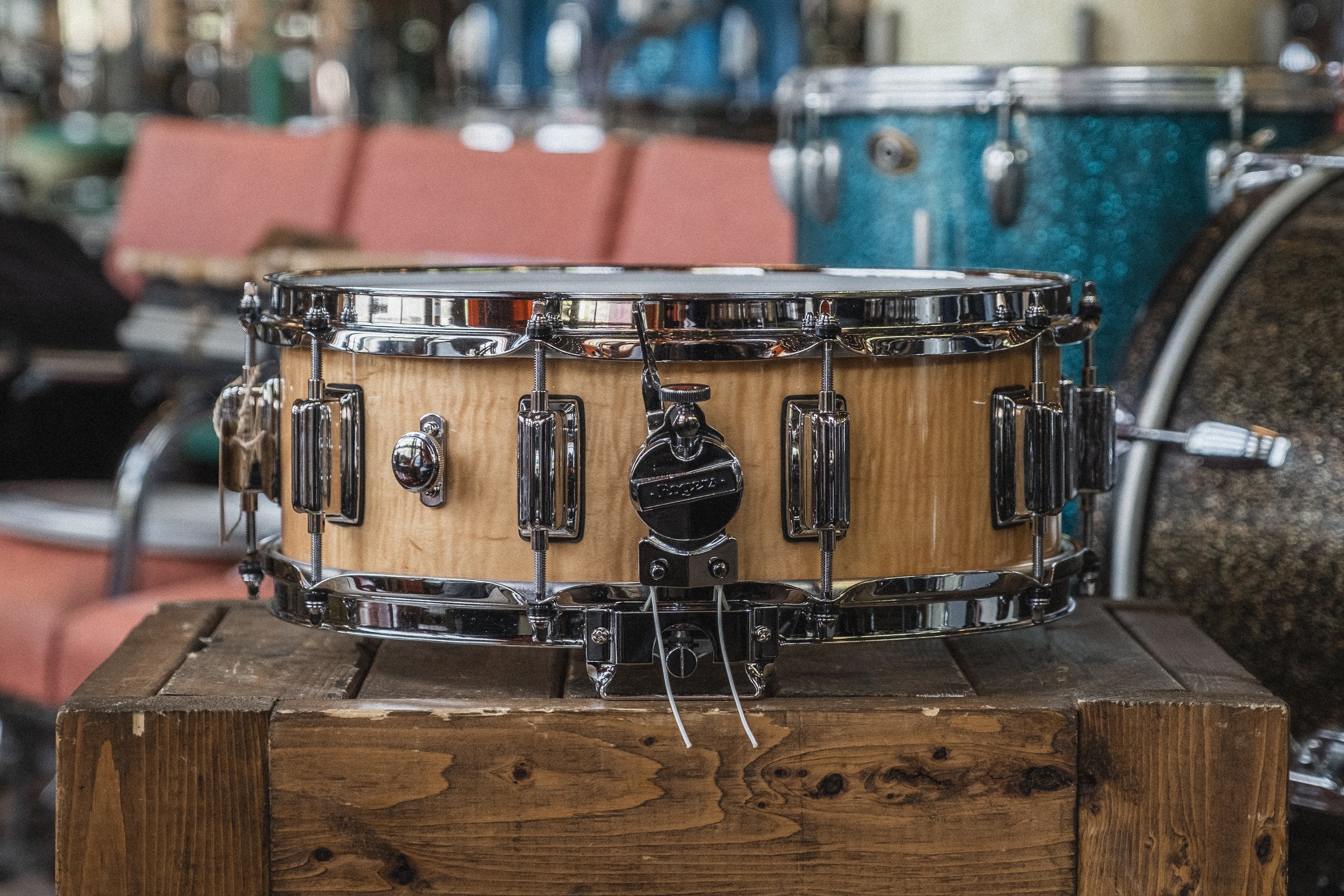 Rogers 'Dyna-Sonic' Wildwood Curly Maple - 5x14