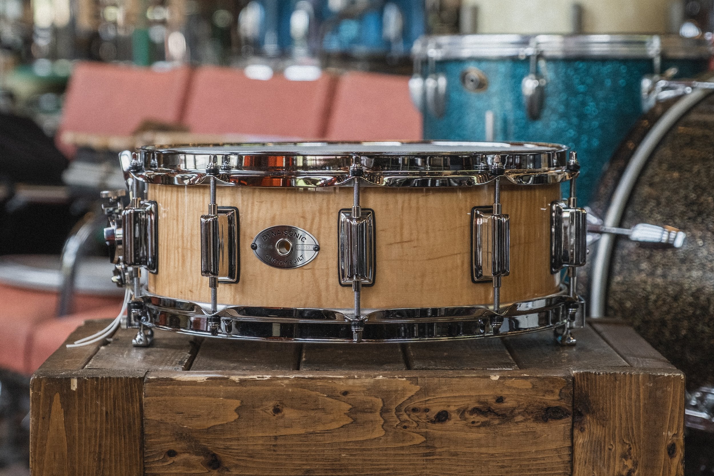 Rogers 'Dyna-Sonic' Wildwood Curly Maple - 5x14