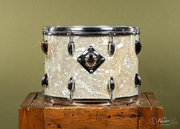 1970s Slingerland Tom in White Marine Pearl - 10x14