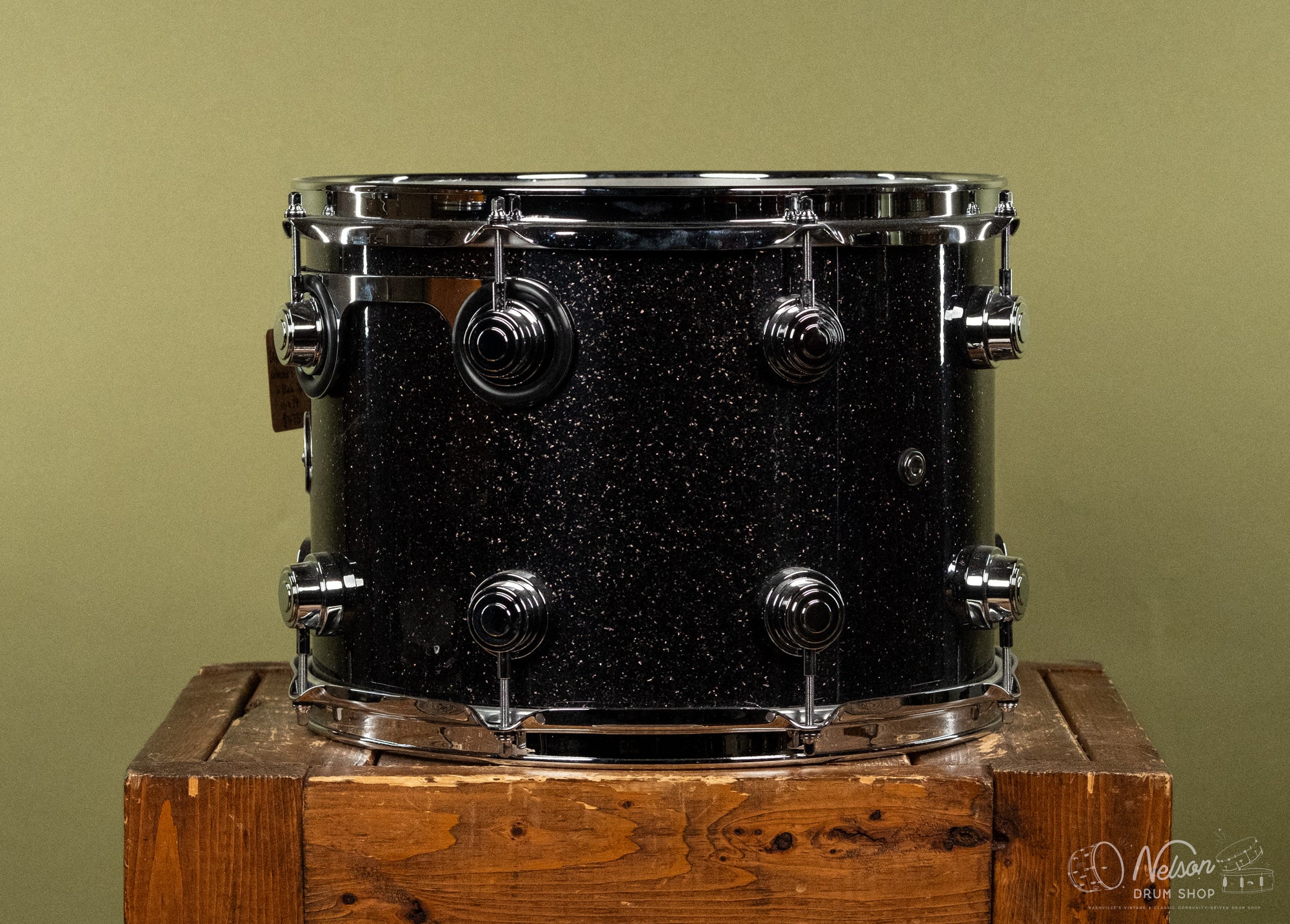 Used DW Collectors Tom in Black Sparkle - 10x14