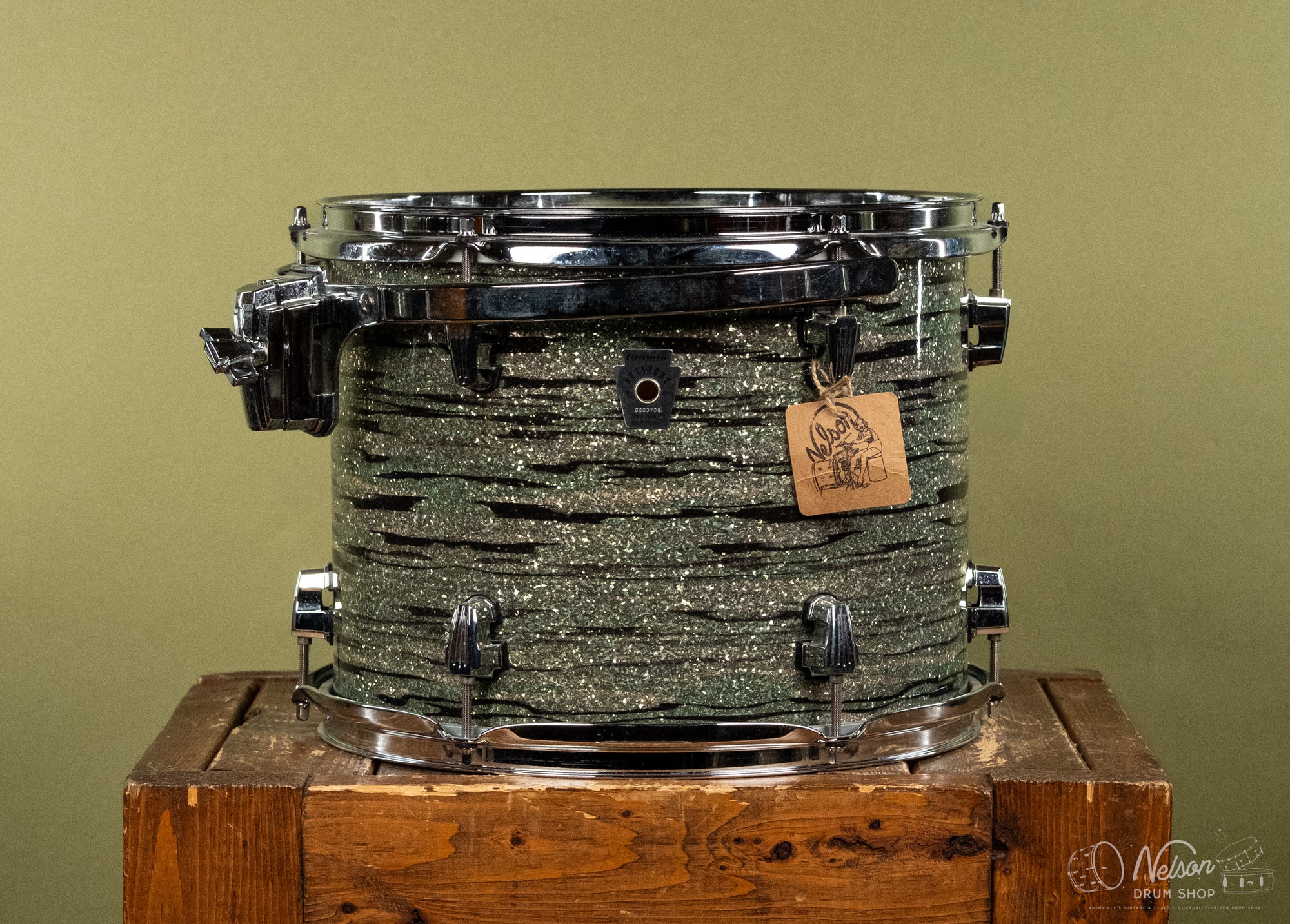 Used Ludwig Keystone Tom in Mint Oyster Pearl - 9x13