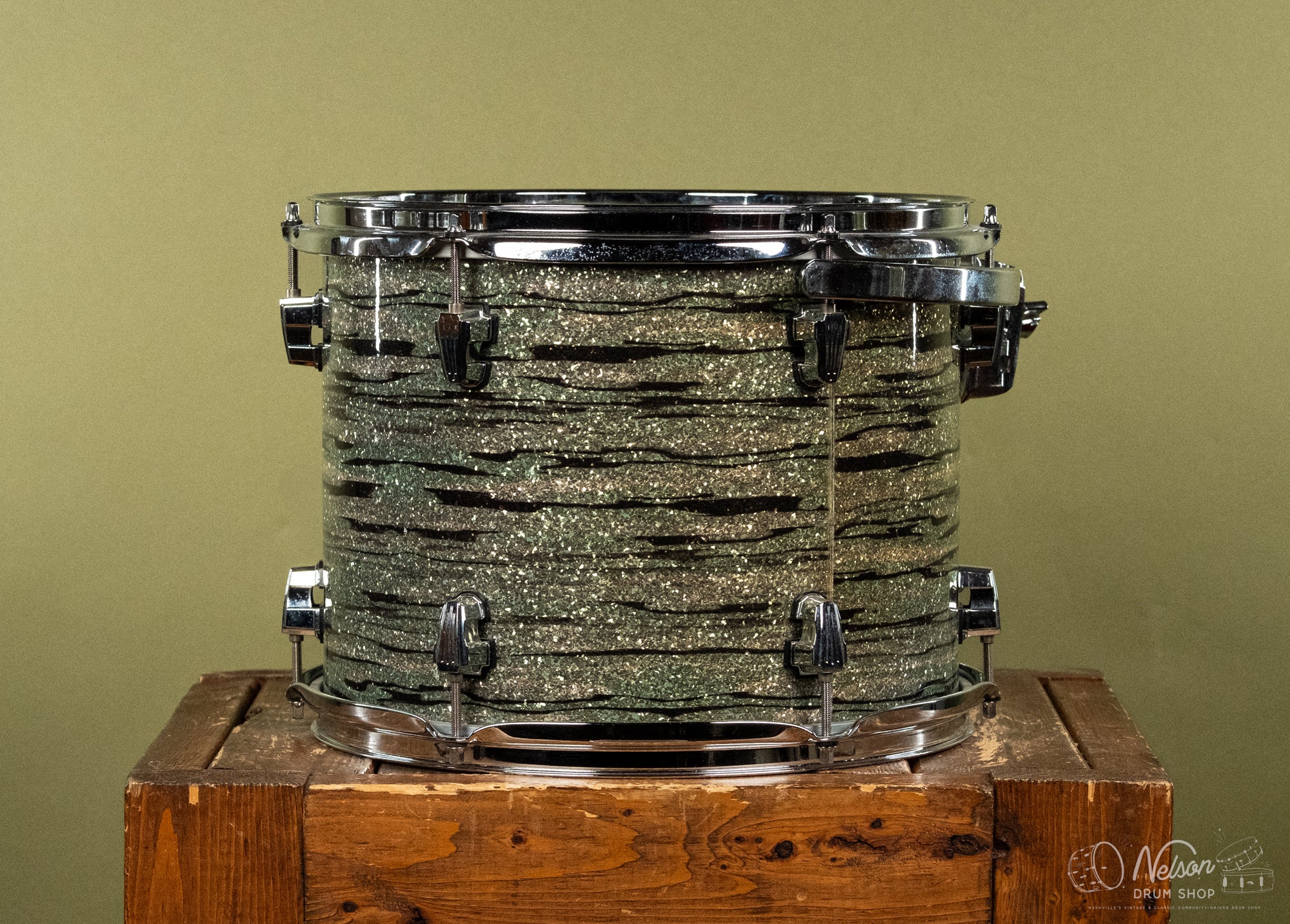 Used Ludwig Keystone Tom in Mint Oyster Pearl - 9x13