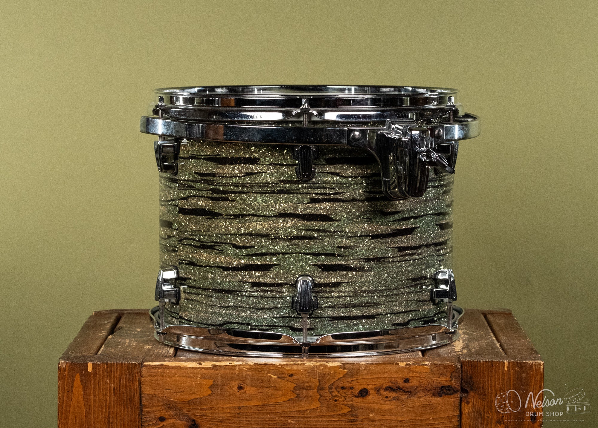 Used Ludwig Keystone Tom in Mint Oyster Pearl - 9x13