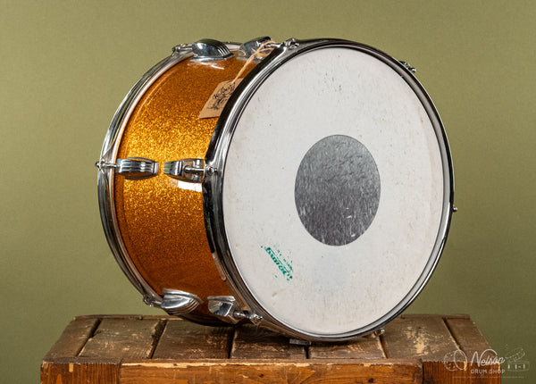 1970s Ludwig Tom in Gold Sparkle - 9x13