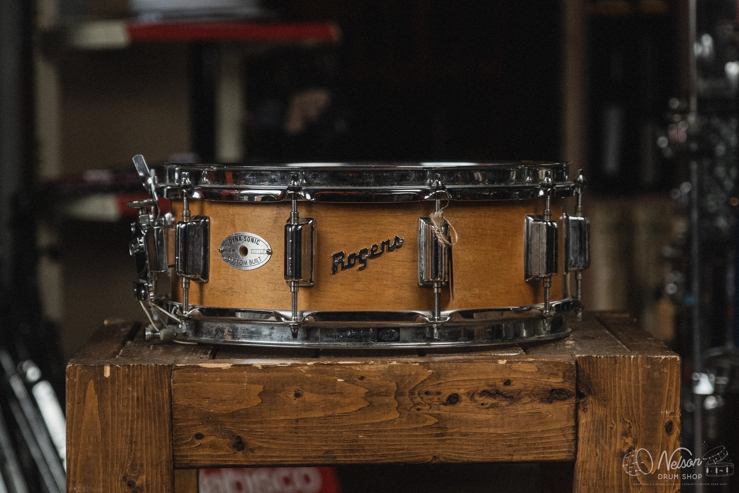 1960s Rogers 'Dynasonic' refinished in Natural - 5x14