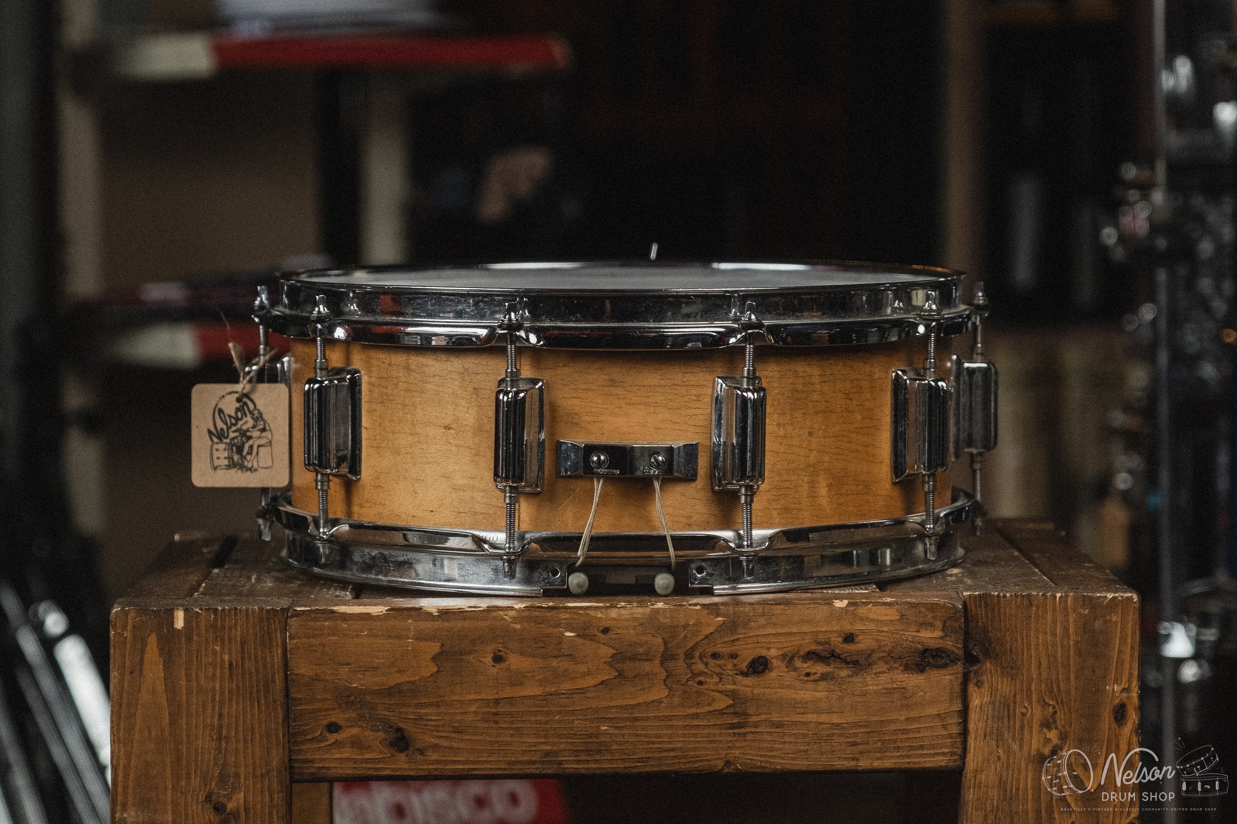 1960s Rogers 'Dynasonic' refinished in Natural - 5x14