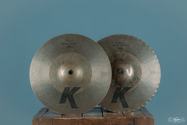 Used Zildjian K Custom Hybrid Hi Hats - 14.25"