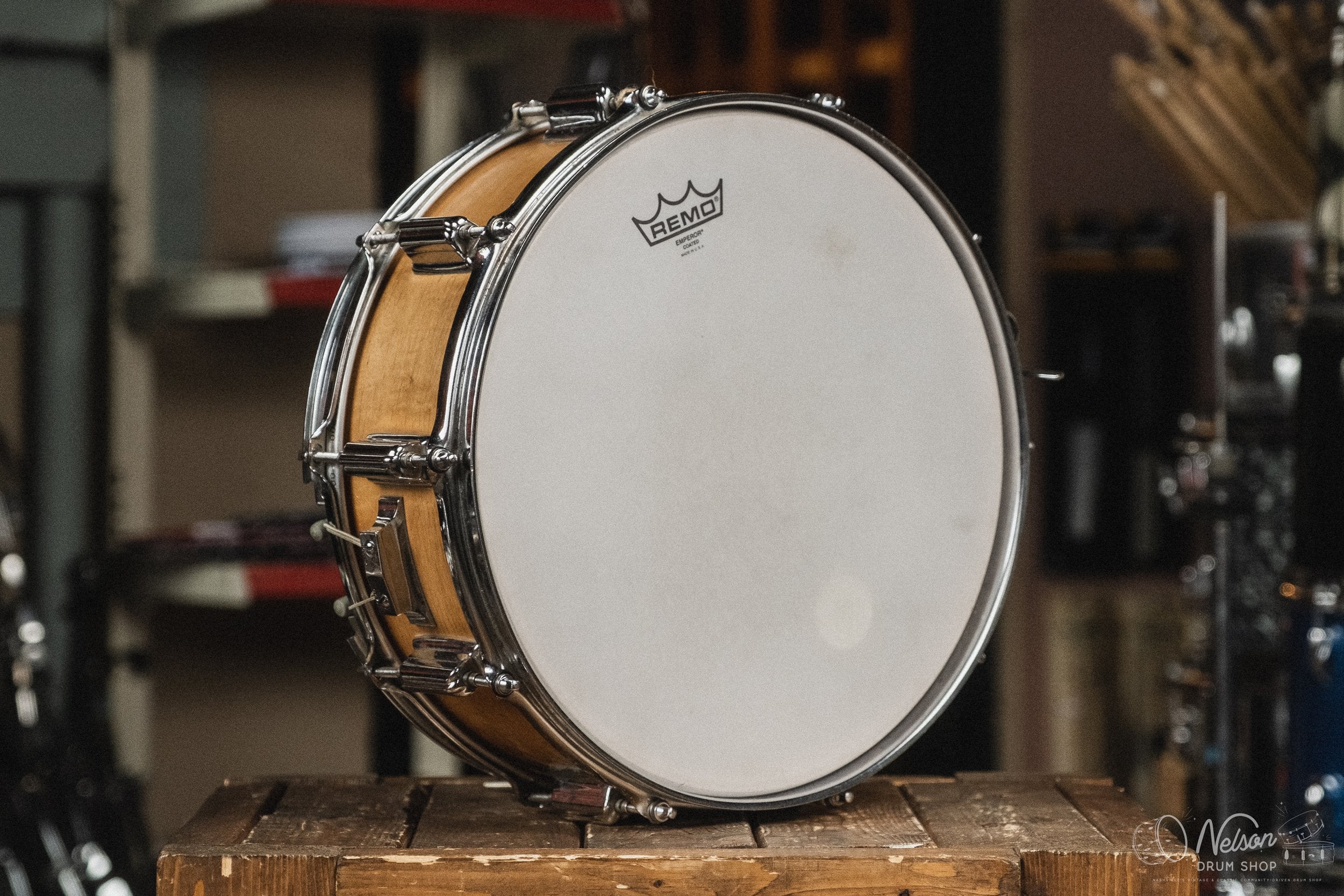 1960s Rogers 'Dynasonic' refinished in Natural - 5x14