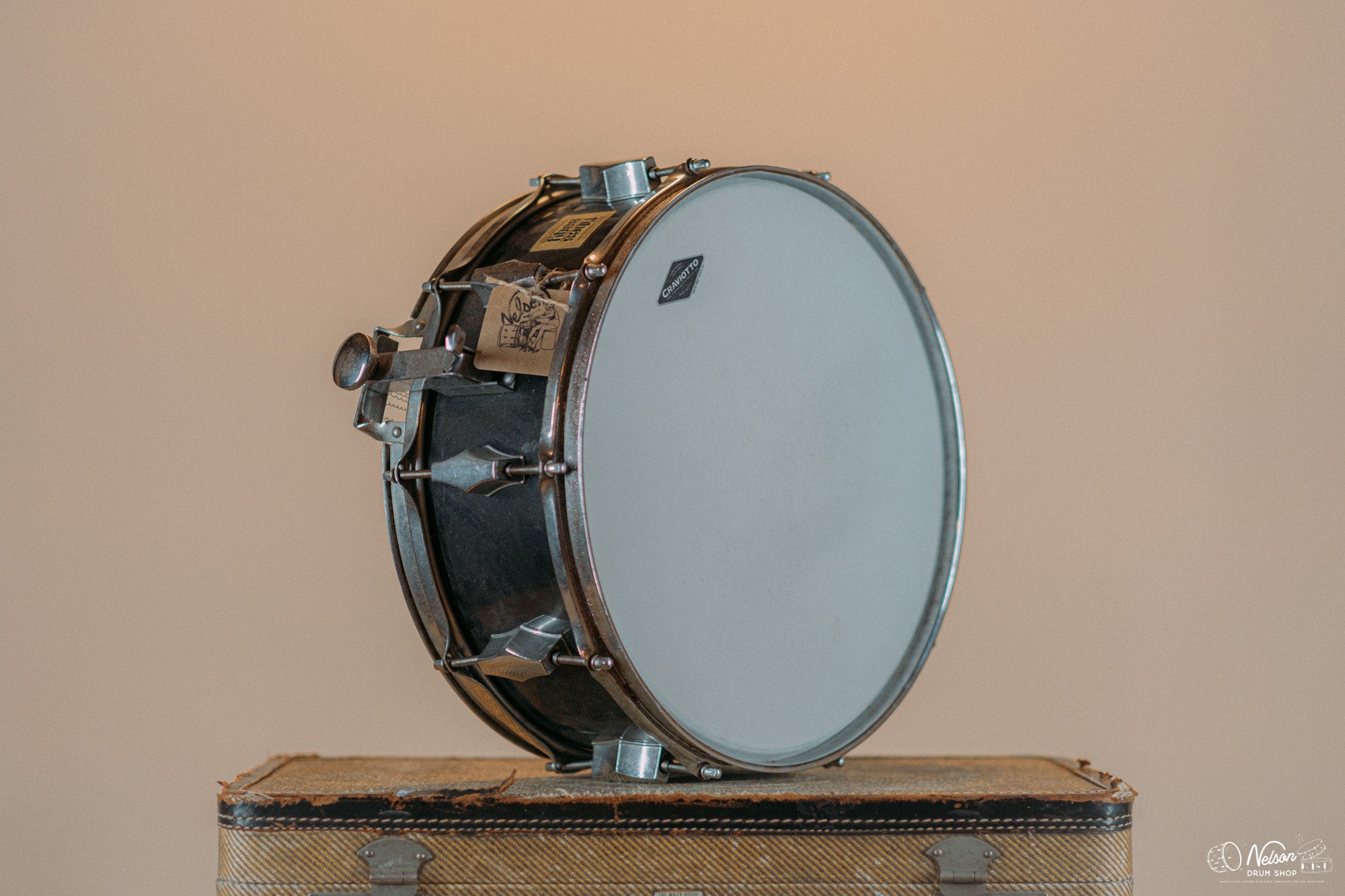 1970s Fibes Martin Era Crystalite Black 5x14