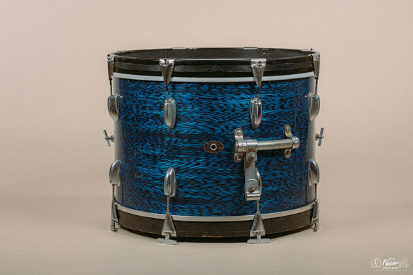 1960/70s Slingerland 'Joe Cusatis Outfit' in Blue Agate Pearl - 14x20, 16x16, 8x12