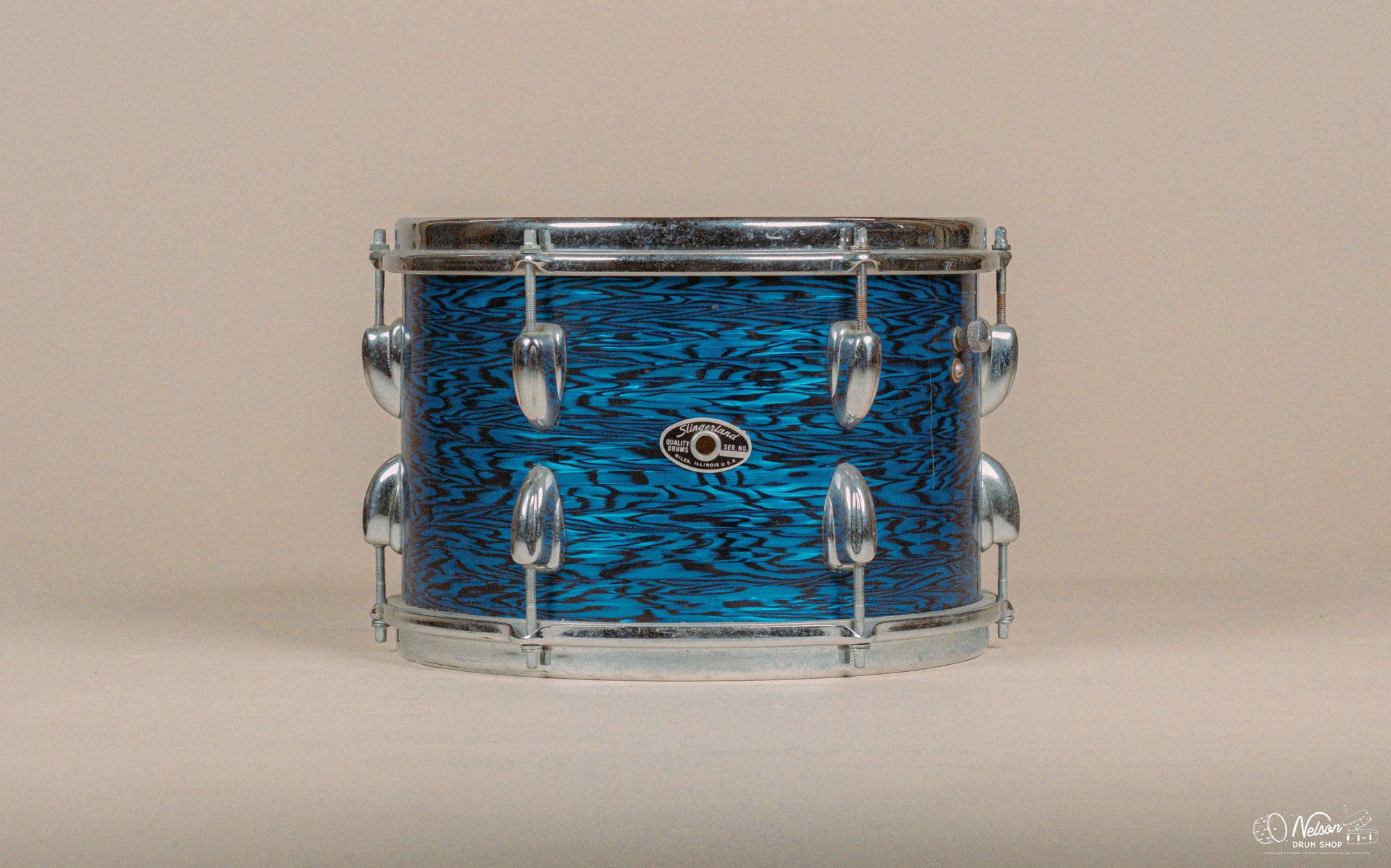 1960/70s Slingerland 'Joe Cusatis Outfit' in Blue Agate Pearl - 14x20, 16x16, 8x12