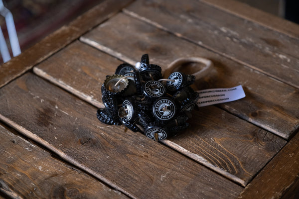 Upcycled Percussion Bottle Cap Hand Rattle