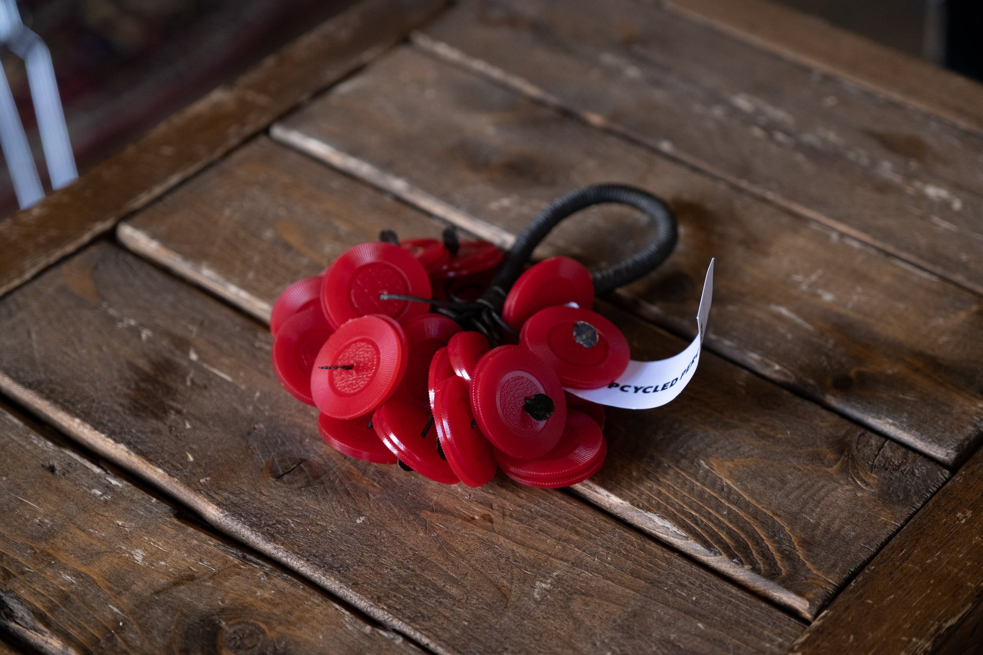 Upcycled Percussion Poker Chip Hand Rattle