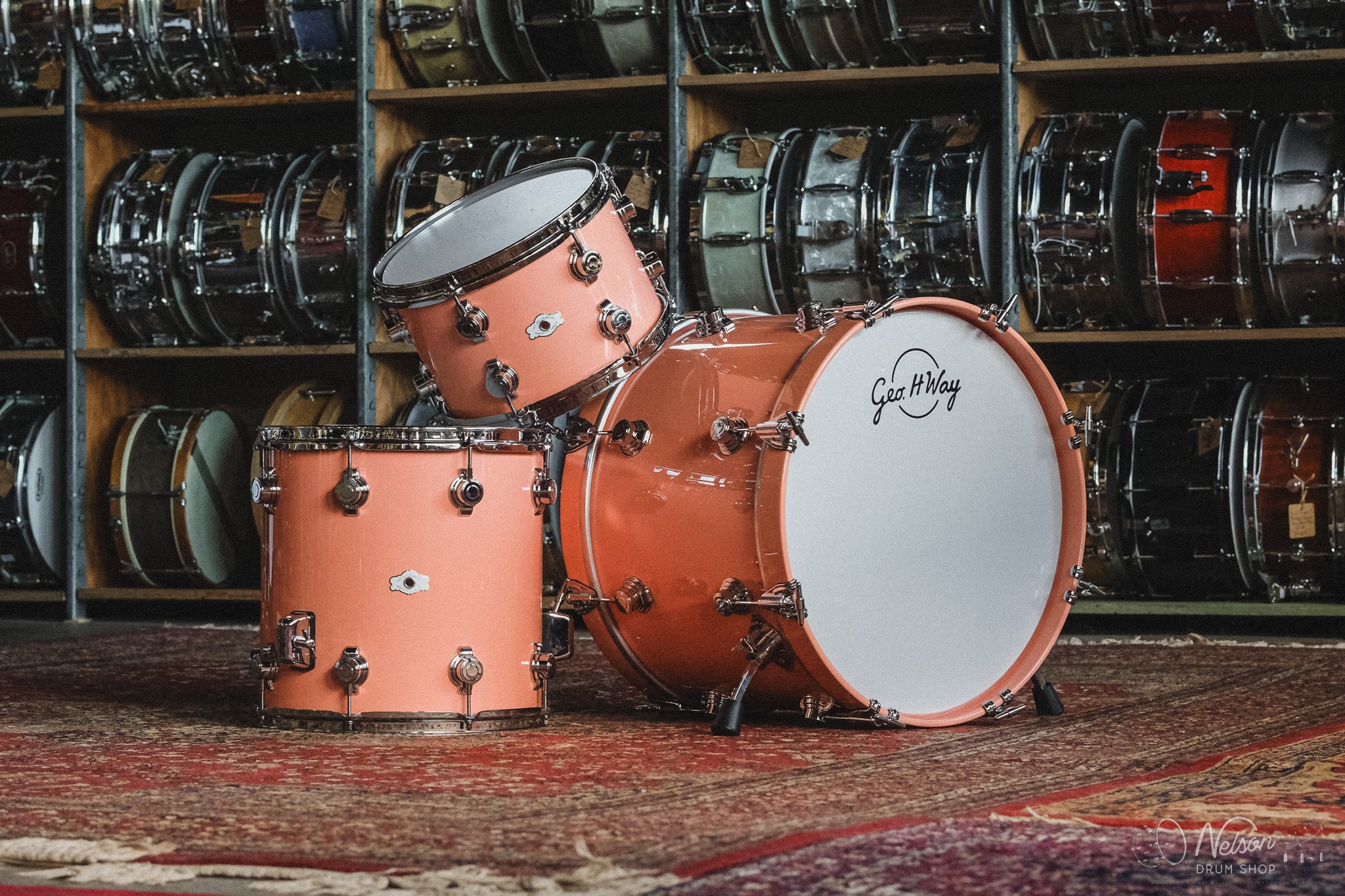 George Way 'Aristocrat' in 6 Point Pink - 14x20, 14x14, 8x12