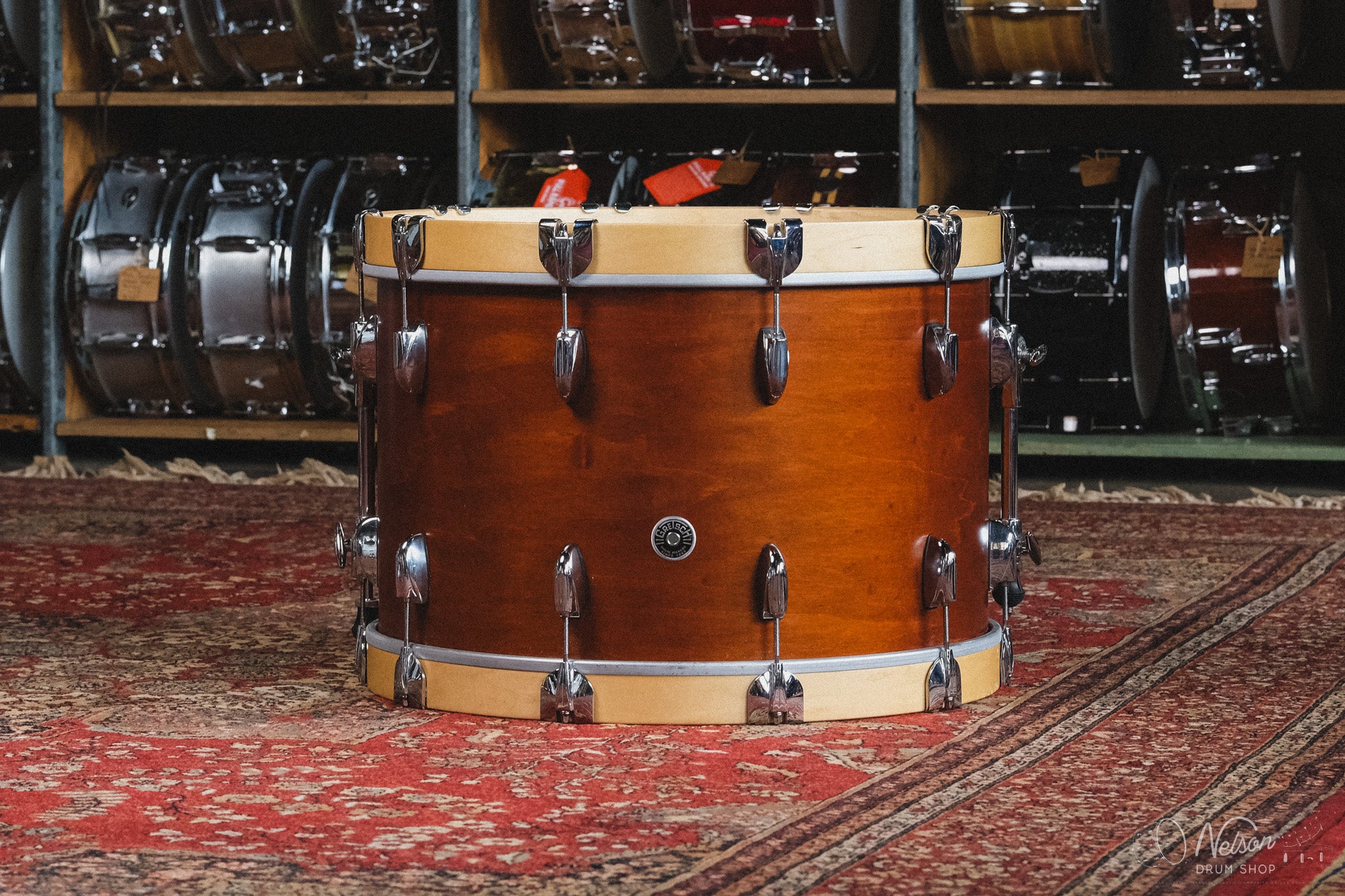 Used Gretsch Brooklyn in Mahogany Satin - 14x22, 9x13, 16x16